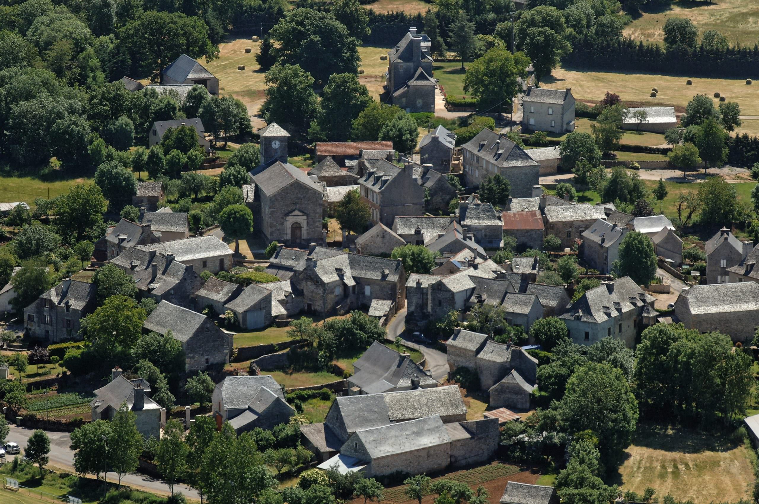 Village de Bezonnes, vue du ciel