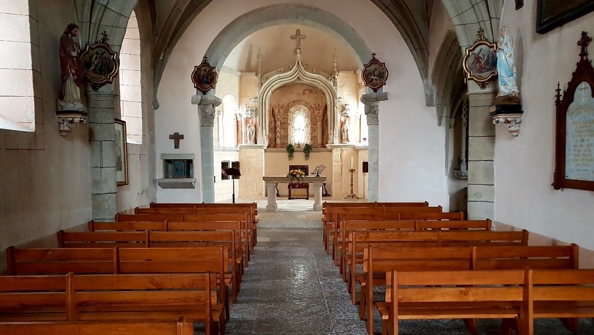 Intérieur de l'Eglise de Rodelle